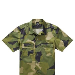 Brandit U.S. Army Shirt Short Sleeve Swedish M/90 (Svensk M/90, 2XL)