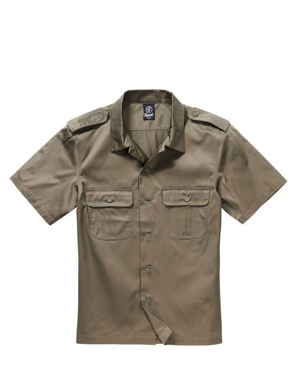 Brandit U.S. Army Skjorte (Oliven, 6XL)