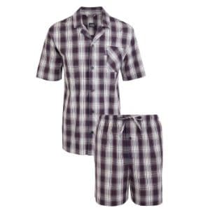 Jockey Short Pyjama Woven 3XL-6XL Rudet bomuld 3XL Herre