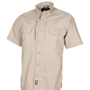 MFH Short Sleeved Shirt - Attack (Khaki, L)
