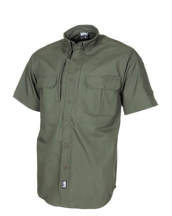 MFH Short Sleeved Shirt - Attack (Oliven, XL)