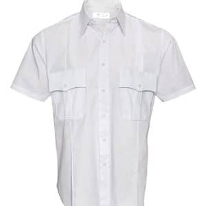 Rothco Orig. Uniformsskjorte - U.S. Politi & Security (Hvid, 2XL)