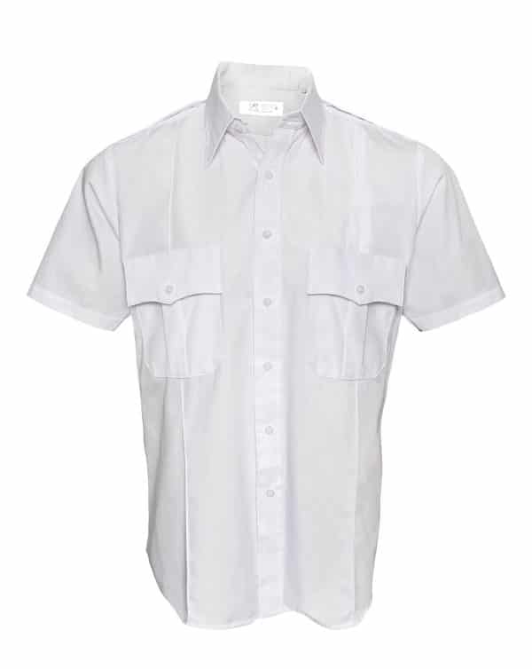 Rothco Orig. Uniformsskjorte - U.S. Politi & Security (Hvid, 2XL)