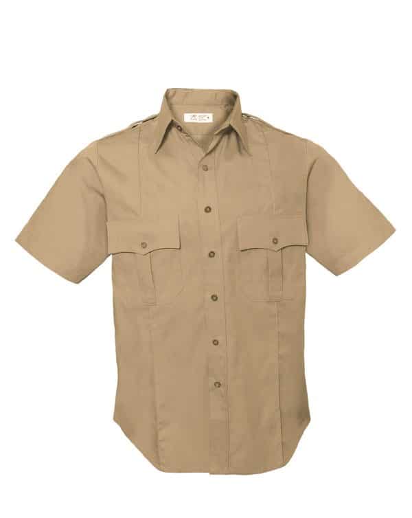 Rothco Orig. Uniformsskjorte - U.S. Politi & Security (Khaki, 2XL)