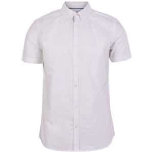 Santos Oxford herre kortærmet skjorte - Hvid - Størrelse 2XS