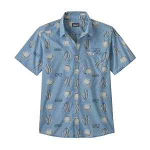 Patagonia Mens Go To Shirt (BLUE (HOBSON SPACED: LAGO BLUE) Large (L))