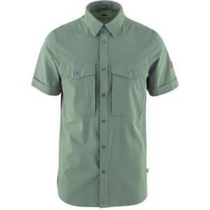 Fjällräven Mens Abisko Trekking Shirt S/S (GREEN (PATINA GREEN/614) X-large (XL))