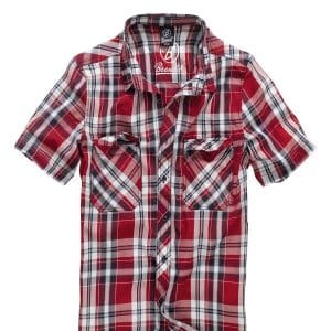 Brandit Roadstar Kortærmet Skjorte (Rød, XL)