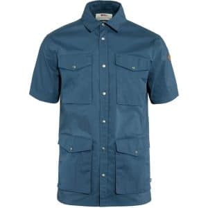 Fjällräven Mens Räven Shirt S/S (BLUE (INDIGO BLUE/534) Small (S))