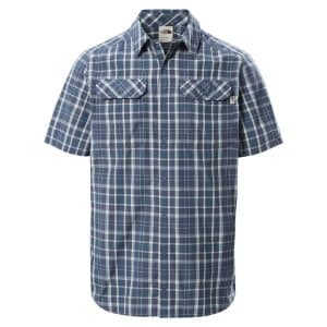 The North Face Mens S/S Pine Knot Shirt (BLUE (SHADY BLUE PLAID) Large (L))