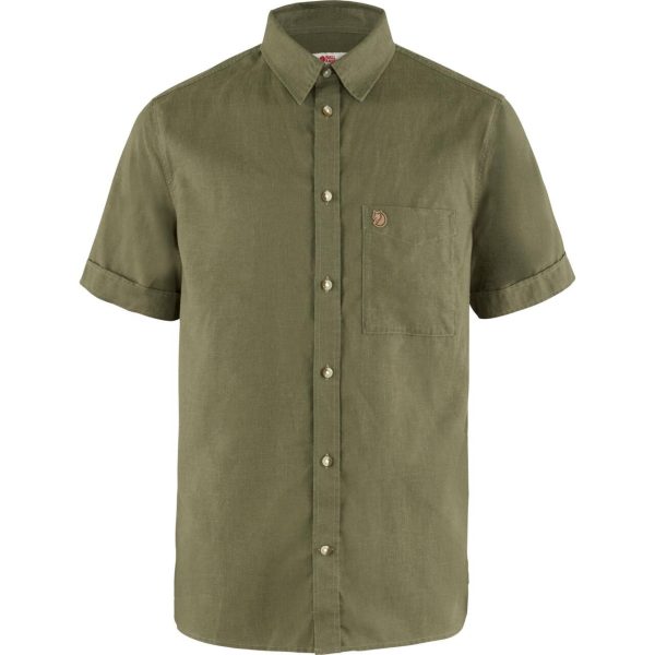 Fjällräven Mens Övik Travel Shirt S/S (Blå (INDIGO BLUE-DARK NAVY/534-555) Large)