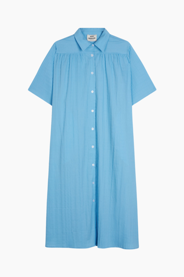 Crinckle Pop Canaria Dress - Alaskan Blue - Mads Nørgaard - Blå S