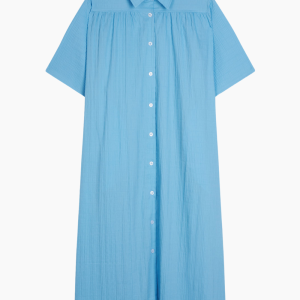 Crinckle Pop Canaria Dress - Alaskan Blue - Mads Nørgaard - Blå XS