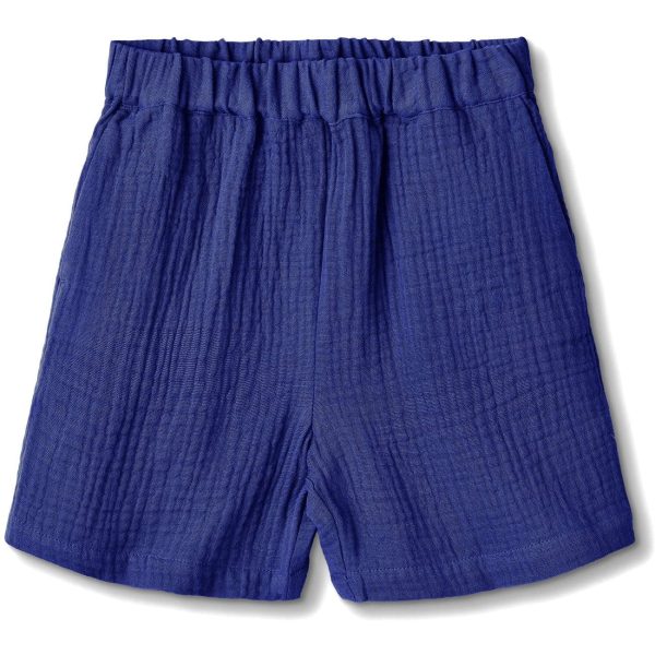 Fliink Mazerine blå Hello shorts - Str. 12 mdr/80 cm