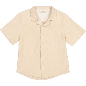 MarMar Fine Cotton Dijon Stripe Tage Skjorte - Str. 10 år/140 cm