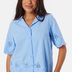 Pieces Pcalmina Embroidery Shirt Hydrangea L