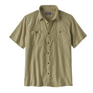 Patagonia Mens Back Step Shirt, Swell Dobby / Buckhorn Green