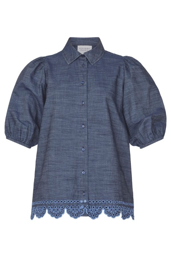 Sisters Point - Skjorte - Vibby Shirt - Denim