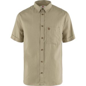 Fjällräven Mens Övik Travel Shirt S/S (Beige (SAND STONE/195) X-large)