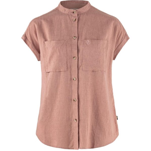 Fjällräven Womens Övik Hemp Shirt S/S (Lyserød (DUSTY ROSE/300) Small)