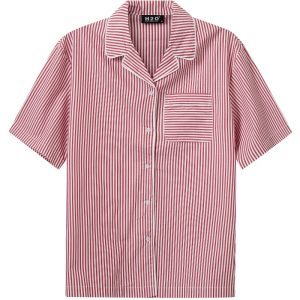 H2O - Skjorte - Rønne Essential Pajamas Shirt - Red/White (Levering midt december)