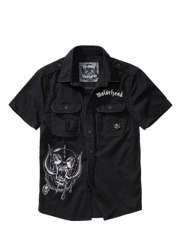 Brandit Motörhead Vintage Kortærmet Skjorte Sort