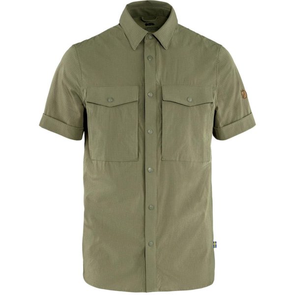 Fjällräven Mens Abisko Trekking Shirt S/S (Beige (LIGHT OLIVE/622) Small)