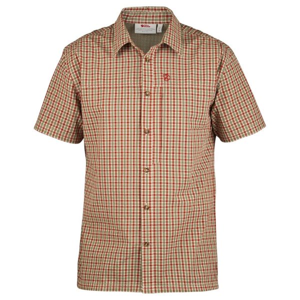 Fjällräven Mens Svante Seersucker Shirt S/S (Grøn (GREEN/620) Small)