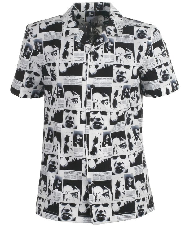 Grunt skjorte s/s, Loui, hvid - 176 - XL / 16år