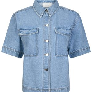 Neo Noir -Skjorte - Tiki Denim Shirt - Smoke Blue