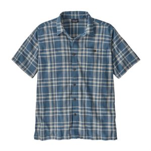 Patagonia Mens A/C Shirt, Bloom / Still Blue