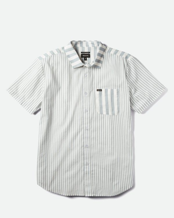 Brixton Charter Stripe X Kortærmet Skjorte Dame Hvid
