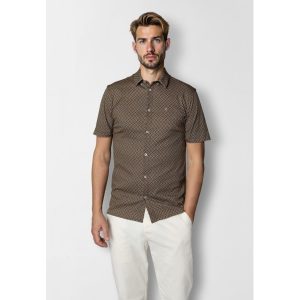 Clean Formal AOP Stretch Shirt SS