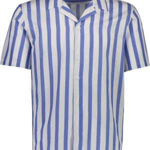 Cot/lin Striped Resort S/S
