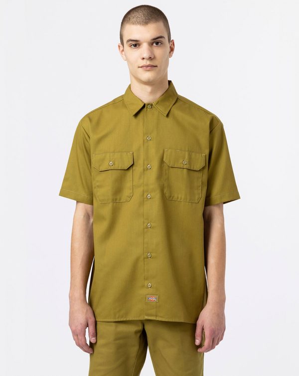 Dickies 1574 Original Kortærmet Workshirt Grøn Moss