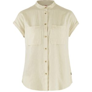 Fjällräven Övik Hemp Shirt SS W-chalk Hvid-L - Skjorter