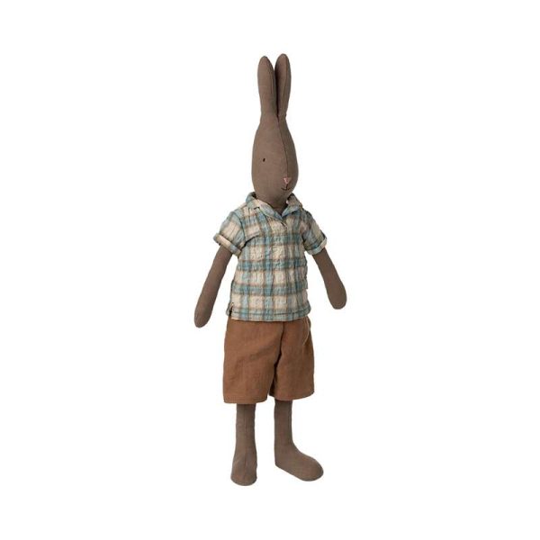 Maileg Hare Str. 3 - Bluse og Shorts - Brun