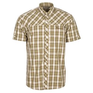 PineBrun Cliff Bamboo skjorte, mid Khaki/bronze-M - Skjorter