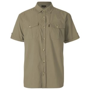 Pinewood Safari SS Skjorte Sandstone