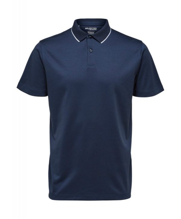 Selected kortærmet coolmax polo i navy blazer til herre