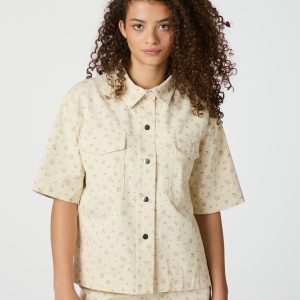 Tiki Floral Denim Shirt