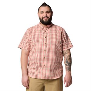 Columbia Mens Rapid Rivers II S/S Shirt, Tuscan Multi Gingham