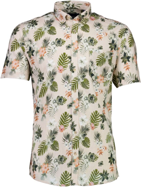 Printed Cotton/linen Shirt S/S