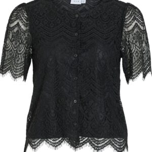 Vinovera bluse - sort