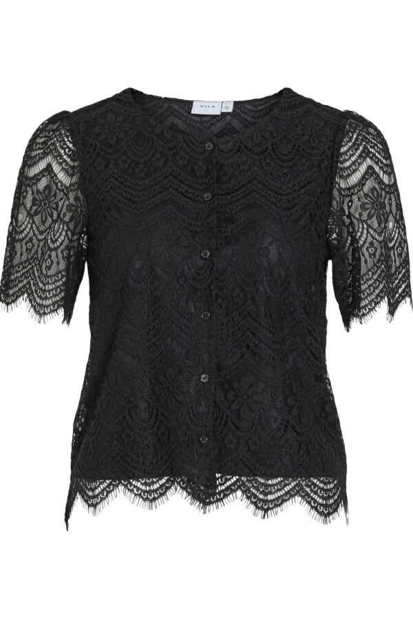 Vinovera bluse - sort