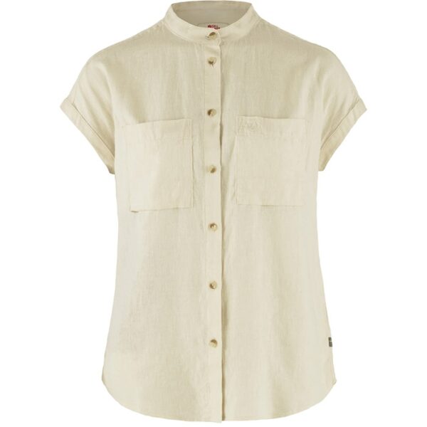 Fjällräven Övik Hemp Shirt SS W-chalk white-XS - Skjorter